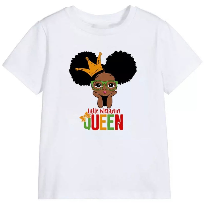 Little Melanin Queen T-Shirts (2 puffs)