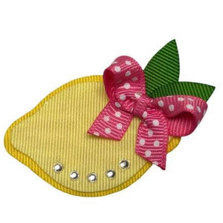 Lemon Hair Bow