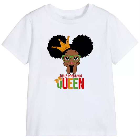 Little Melanin Queen T-Shirts (2 puffs)
